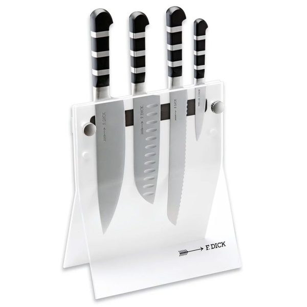 F Dick 1905 Series Knife Block White 4 Knives 4pcs